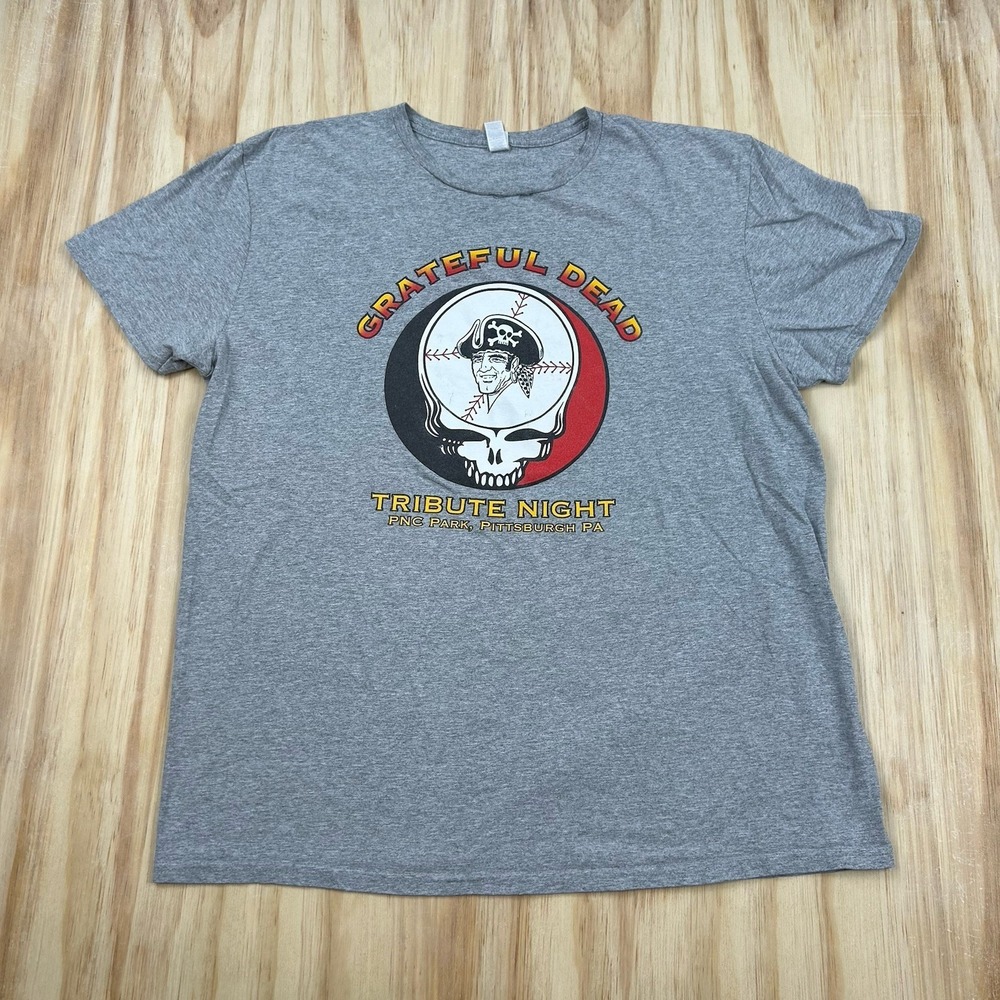 Pittsburgh Pirates Grateful Dead Tribute Night PNC Park T Shirt XL Gray Concert
